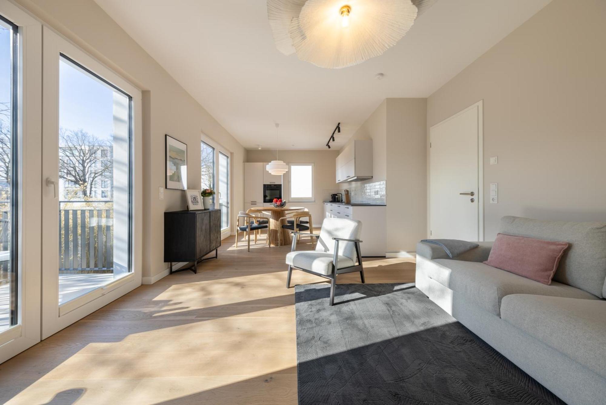 Ferienwohnung Strom Acht - Modern Frisch Inkl Stellplatz, Balkon - 200M Zum Alten Strom Rostock Eksteriør billede
